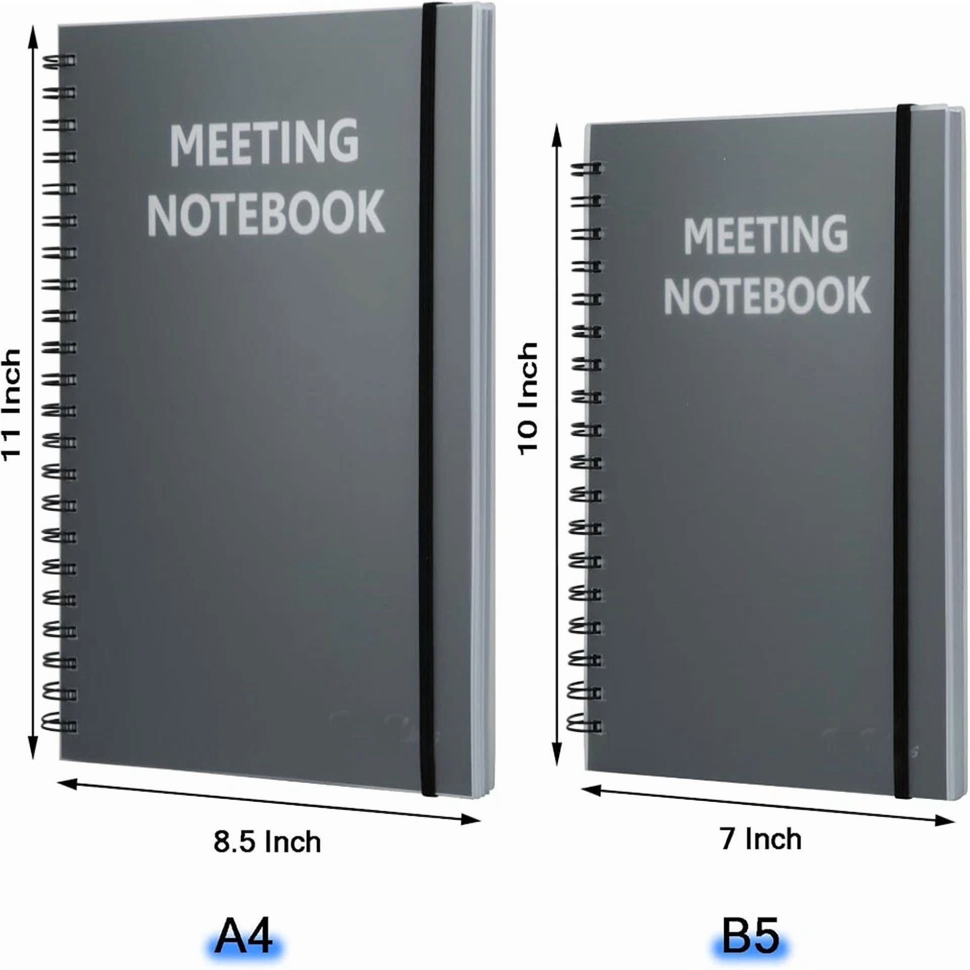 2 Pack A4 Professional Notebook Spiral Metting Notebook 8.5" X 11" 240 Pages
