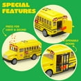thumbnail image 7 of Joyfy 4 Pcs 7" Long Vehicle Toy Set, Toddler Car Toys Including Police Car, School Bus, Garbage Truck, Ambulance, Christmas Birthday Gifts Toys for Boys 2 3 4 5 6 Years Old, 7 of 7