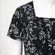 thumbnail image 3 of Gibobby Playera de Manga Corta Casual Suave Camisetas sin mangas verano para mujer, corte holgado, cuello cuadrado plisado, camisetas manga corta, dobladillo c(Negro,XL), 3 of 5