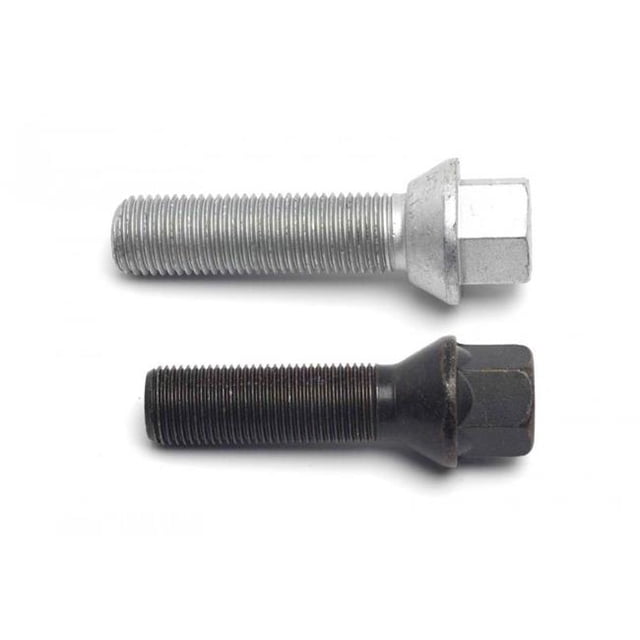H&R 1454701SW Boulons de Roue Noirs Effilés 47 mm & 14 x 1.5 Filetage Tête 17 mm