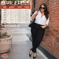thumbnail image 7 of Dickies Womens Plus Size Work Pants - Mid Rise Slim Fit Bootcut Leg Business Casual Trousers Pants for Women, 7 of 7