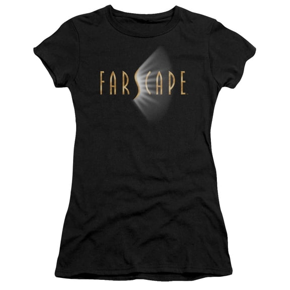 Farscape Logo S/S Junior Women's T-Shirt Sheer Black