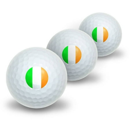 Irish Flag Novelty Golf Balls, 3pk