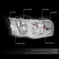 thumbnail image 2 of Faros de vehículos DNA MOTORING HL-OH-DR02-CH-CL1 Ram 02-05, 2 of 5