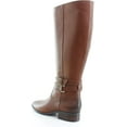 Naturalizer Women's Reid Leather Wide Calf Knee High Boots Cinnamon 7M