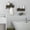 Brown, variant on Corner Wall Rack Wooden Corner Floating Shelf 3-Piece Set Round Floating Corner Shelf Wall-Mounted Antique Corner Shelf Suitable for Wall Decoration Bedroom Living Room Kitchen Gray and White