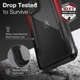thumbnail image 2 of X-Doria Raptic Shield, iPhone 12 Mini Case - Military Grade Drop Tests, Anodized Aluminum, TPU and Polycarbonate for Apple iPhone 12 Mini, Black / Red Gradient, 2 of 5