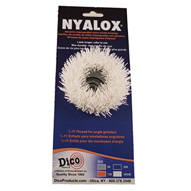 Dico Produits 7200089 Brosse à Godets Non Abrasive pour Meuleuses d'Angle, Blanc