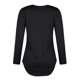 thumbnail image 4 of Pure Camisetas De Manga Larga Vendaje Con Cuello En V Mujeres Tops Jersey Suelto (Negro Xl) Tmvgtek Mujer, 4 of 5