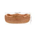 thumbnail image 4 of Cesta de ratán para pan, redonda, para servir frutas, cesta de almacenamiento, cesta tejida decorativa y organizadora, 4 of 8