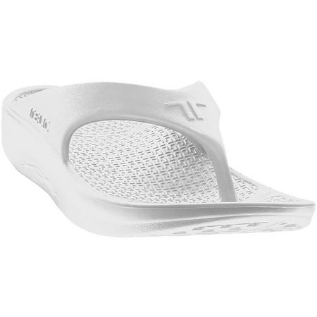 

Telic Flip Flop Arch Supportive Recovery Sandal - Unisex - White Women s