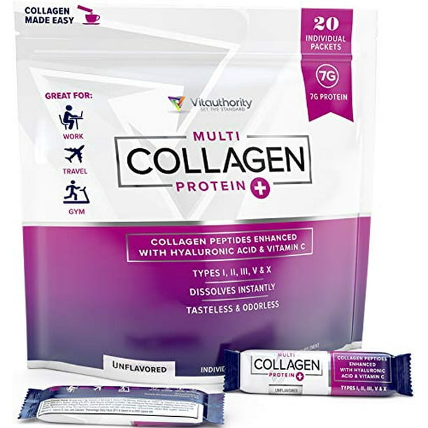 Multi Collagen Peptides Plus Hyaluronic Acid & Vitamin C, Hydrolyzed