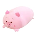 thumbnail image 3 of Linda almohada con relleno de animales, juguete de peluche, almohada grande suave, almohada bonita para decoración de escritorio del hogar de vacacion Cerdo rosa, 3 of 8