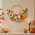 thumbnail image 4 of Guirnalda de Otoño de Girasol Artificial, Calabaza y Hoja de Arce para Decoración de Puerta o Pared en Acción de Gracias, 45 cm o 50 cm, Estilo Completo o Medio, 4 of 6