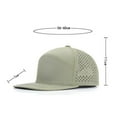 Men Flat Brim Baseball Cap Adjustable Performance Snapback Hat