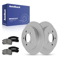 AutoShack 10.93" (277.6 mm) Rear Solid Brake Rotors Coated   Premium Ceramic Brake Pads | Replacement for 2006-2010 Chevrolet Impala 2008-2009 Buick LaCrosse | 6-PC Brake Kit | ArmorStop