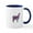 White/Navy Inside, variant on CafePress - Alpaca Mugs - 11 oz Ceramic Mug - Novelty Coffee Tea Cup