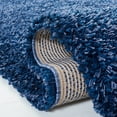 thumbnail image 5 of SAFAVIEH Santa Monica Cali Solid Shag Area Rug, Navy, 3' x 3' Square, 5 of 9