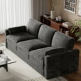 thumbnail image 6 of Satifur 89" Sofa Couch for Living Room, Modern Deep Seat Couch with Wide Armrest, 3 Seater, Dark Gray, 6 of 11