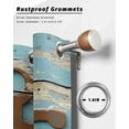 thumbnail image 6 of nqOlkjepod Outdoor Curtains for Patio Waterproof, Vintage Brown Anchor Outdoor Privacy Panels Grommet, Nautical Farmhouse Blue Wooden Blackout Outside Curtains for Porch/Cabana 54"x95", 2 Panels, 6 of 8