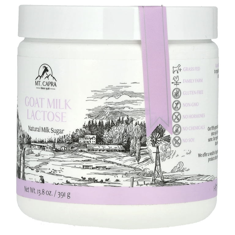 Mt. Capra Products - Grass Fed Goat Milk Lactose Powder - 13.8 oz