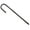 30cm black J shape, variant on 3Pcs L/Ushape Trampolines Rebars Stakes Galvanized Steel Ground Anchors Landscape Garden Stakes Tent Nails Securing Peg