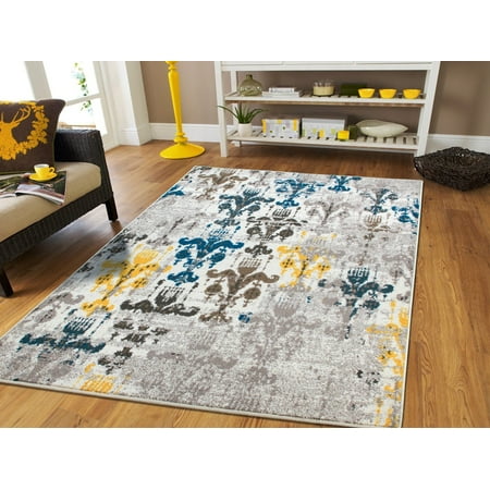 New Fashion Area Rugs Modern Yellow Beige Cream Grey 2x3 Rugs Western Faded Rugs Style Abstract Small Rugs For Bedrooms 2x4 Blue Entrance Rug