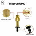 thumbnail image 3 of Luxtrada 10pcs/set Brass Misting Nozzles Water Mister Sprinkle For Cooling System, 3 of 9