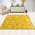 thumbnail image 2 of Yayeee Area Rugs for Living Room 5.2'x4' Non Slip Washable Bedroom Floor Carpet, Pink White Stars, 2 of 5