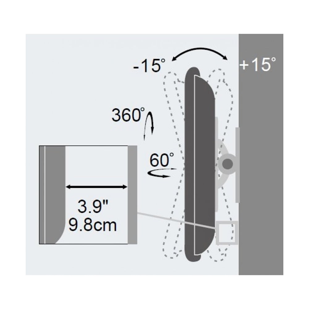 Techly Tilting Wall Mount for 13-30in TVs
