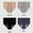 Black-Blue-Gray-Apricot, variant on Womens Period Underwear Plus Size Panties High Waisted Leak Protection Briefs Pack of 4
