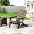 thumbnail image 2 of 35.5 In. Wide Grey Wooden Chair With Folding Feature For Outdoor Use Wood Cup Holder Backyard Enjoyment, 30.36 Depth, Width, 34.86 Height, 22.78 Lb, 2 of 5