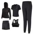 thumbnail image 4 of LRKMVD Workout Sets for Women 5 Piece Yoga Exercise Gym Outfits Sport Running Athletic Clothing Set Tracksuits Activewear, 4 of 4