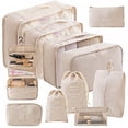 thumbnail image 5 of Travel Storage Set Travel Storage Bag Eight-piece Set Travel Clothes Sorting Storage Bag - grey, 5 of 6