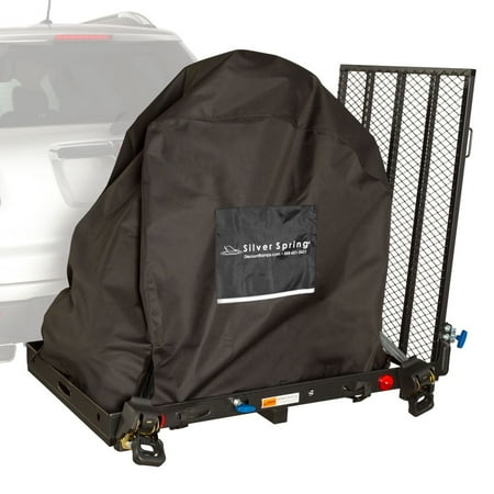 Silver Spring Essential Hitch Mobility 400 lb Carrier with Scooter Cover