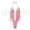 #0196-Pink, variant on Women's 2 Piece Beaded Bikini Sets Halter Swimsuits Textured Backless Tie Side Bathing Suit