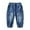Blue, variant on REDARER Toddler Boys' Washed Denim Cargo Joggers, Elastic Waist Multi-Pocket Casual School & Everyday Wear Jeans,7-8 Years