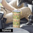 thumbnail image 6 of Pioneer Flower Floral Print Pattern 20oz Skinny Tumbler with Straw & Lid, Double Wall Vacuum Insulated Cup, Leak-Proof, Cup Holder Friendly, Hot 6H Cold 12H, 6 of 6