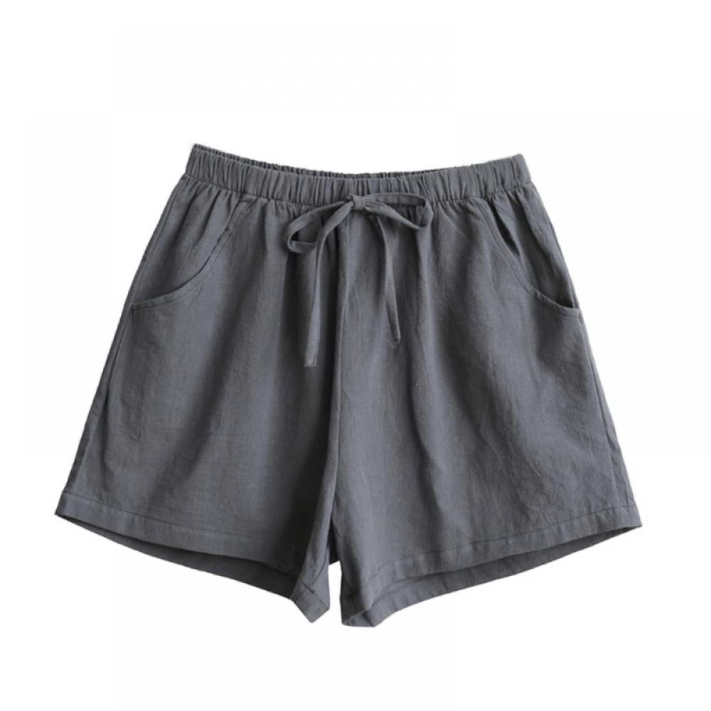 Linen Shorts Women's Summer Loose Pants 