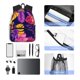 thumbnail image 4 of Balery Purple Flower Mochila para Mujeres y Hombres, Mochila Ligera Casual para Viajes, Mochila Clásica Básica para la Universidad, 4 of 6