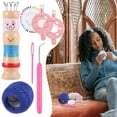 thumbnail image 2 of Matsuzay Kit de telar de madera para principiantes, juego de punto único y francés con lana De coser, 2 of 6
