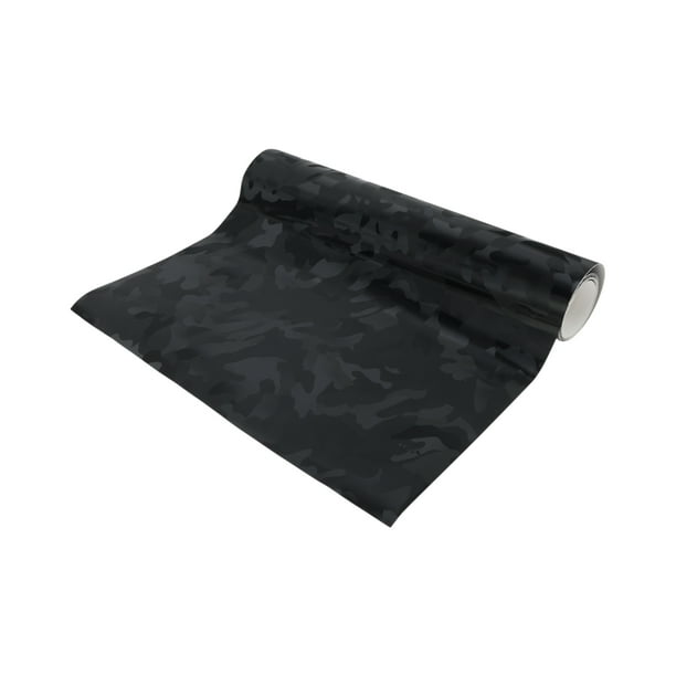 Cinta de rayas Unique Bargains 30x300cm Textura Forjada Rayas de Coche Calcomanías de Rayas para Coche, Motocicleta y Barco Stickers DIY Camo Negro 1 Pc