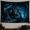 D, variant on XaaKee Bedroom Tapestry, Lunar Abyssal Specter Print, High-Quality Polyester Room Tapestry, 60x40Inch