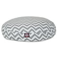 thumbnail image 2 of Majestic Pet | Chevron Round Pet Bed For Dogs, Removable Cover, Gray, Large, 2 of 6