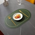 thumbnail image 2 of EIMELI Tapis de Protection de Table à Manger Tapis d'Isolation Facile à Nettoyer Faux Cuir Tapis de Protection de Table Résistant à la Chaleur pour la Maison, 2 of 5
