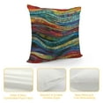 thumbnail image 4 of PHYHOO Boho Throw Pillow Covers Bohemian Wavy Pillow Covers Embroidered Waves Cushion Covers Geometric Ethnic Colorful Abstract Decorative Pillow Covers for Adult, 4 of 5