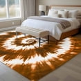 thumbnail image 4 of 5'x8' Area Rugs, Brown Ombre Indoor Outdoor Area Rug for Living Room Bedroom, Country Vintage Ethnic Tribal Tie Dye Washable Bathroom Rugs Kitchen Floor Carpet Mats Home Decor Aesthetic, 4 of 8