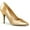 Gold Faux Leather, variant on 4" Classic Pump - Slv Faux Leather, 14