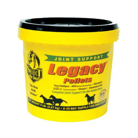Animal Health International 540507 Legacy Senior Horse Supplement, Pellets, 5-Lbs. - Quantity (Best Joint Supplement For Senior Horses)