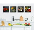 thumbnail image 6 of Kitchen Wall Decor Colorful Spices Seasoning Spoon Canvas Wall Art Vintage Painting Picture for Modern Home Dining Room Contemporary Artwork Decoration Stretched and Framed Ready to Hang 12"X12"X4, 6 of 6